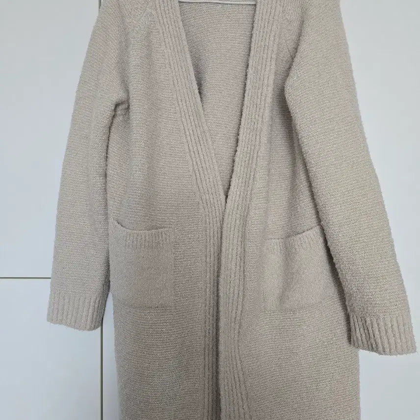 [BUNJANG] Ivory Knit Long Cardigan / 아이보리 니트 롱 가디건