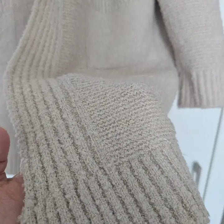 [BUNJANG] Ivory Knit Long Cardigan / 아이보리 니트 롱 가디건