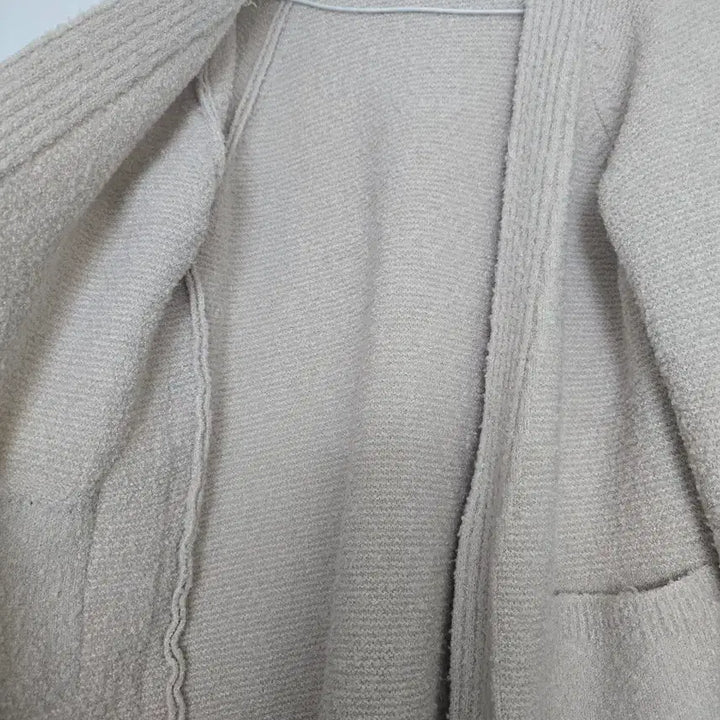 [BUNJANG] Ivory Knit Long Cardigan / 아이보리 니트 롱 가디건