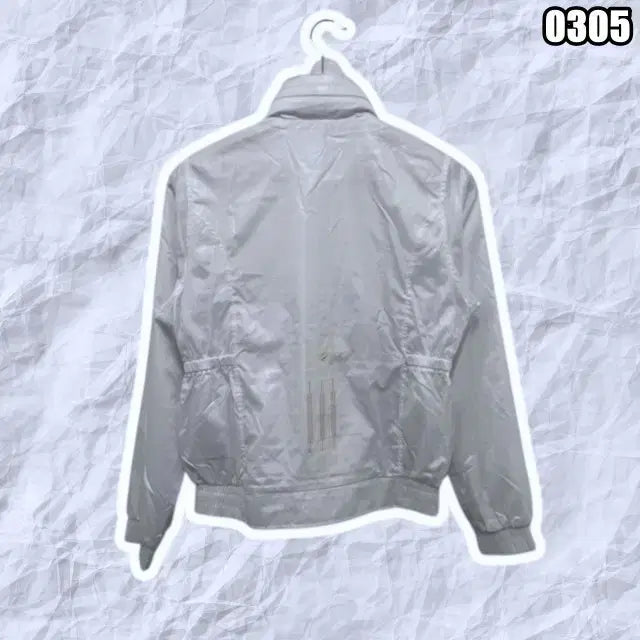 [BUNJANG] Adidas Originals White Windbreaker Jacket / S 아디다스 오리지널 화이트 바람막이 윈드브레이커
