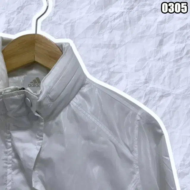 [BUNJANG] Adidas Originals White Windbreaker Jacket / S 아디다스 오리지널 화이트 바람막이 윈드브레이커