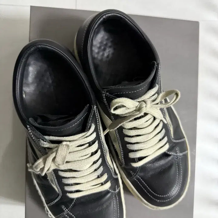 [BUNJANG] Rick Owens Vintage Full Grain Calf Leather Sneakers / 릭오웬스 빈티지 스니커즈 풀그레인 카프 레더 40.5
