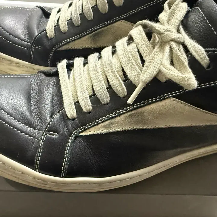 [BUNJANG] Rick Owens Vintage Full Grain Calf Leather Sneakers / 릭오웬스 빈티지 스니커즈 풀그레인 카프 레더 40.5