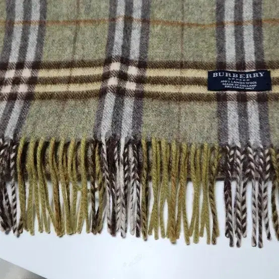 [BUNJANG] Burberry Check Muffler Lambswool 100% / 버버리 체크 머플러 램스울 100%