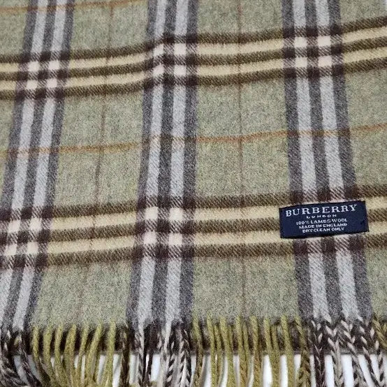 [BUNJANG] Burberry Check Muffler Lambswool 100% / 버버리 체크 머플러 램스울 100%