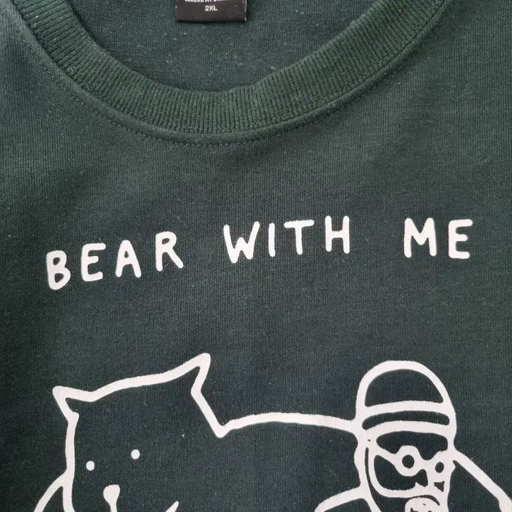 [BUNJANG] Awesome Needs Bear With Me Sweatshirt / 어썸니즈 BEAR WITH ME 맨투맨 티셔츠3XL