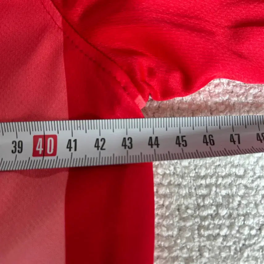 [BUNJANG] Nike DRI-FIT Long Sleeve Stripe Red Shirt / 나이키 DRI-FIT 긴팔 스트라이프 레드 S