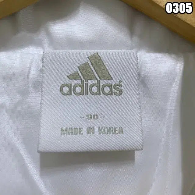 [BUNJANG] Adidas Originals White Windbreaker Jacket / S 아디다스 오리지널 화이트 바람막이 윈드브레이커