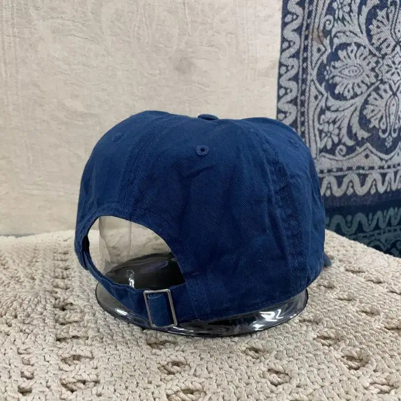 [BUNJANG] Reebok Big Logo Navy Embroidered Ball Cap / [F] 리복 빅로고 자수 네이비 볼캡 모자