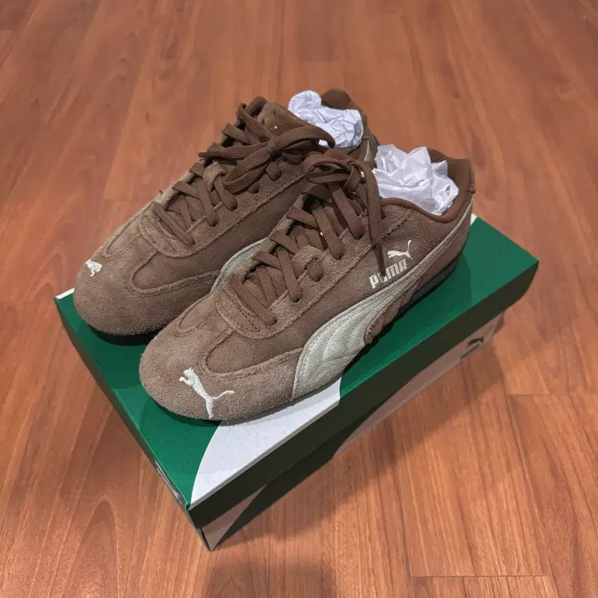 [BUNJANG] Puma Speedcat OG Frost Ivory Brown Sneakers / 푸마 스피드캣 OG 오트커피 프로스트아이보리 브라운 240