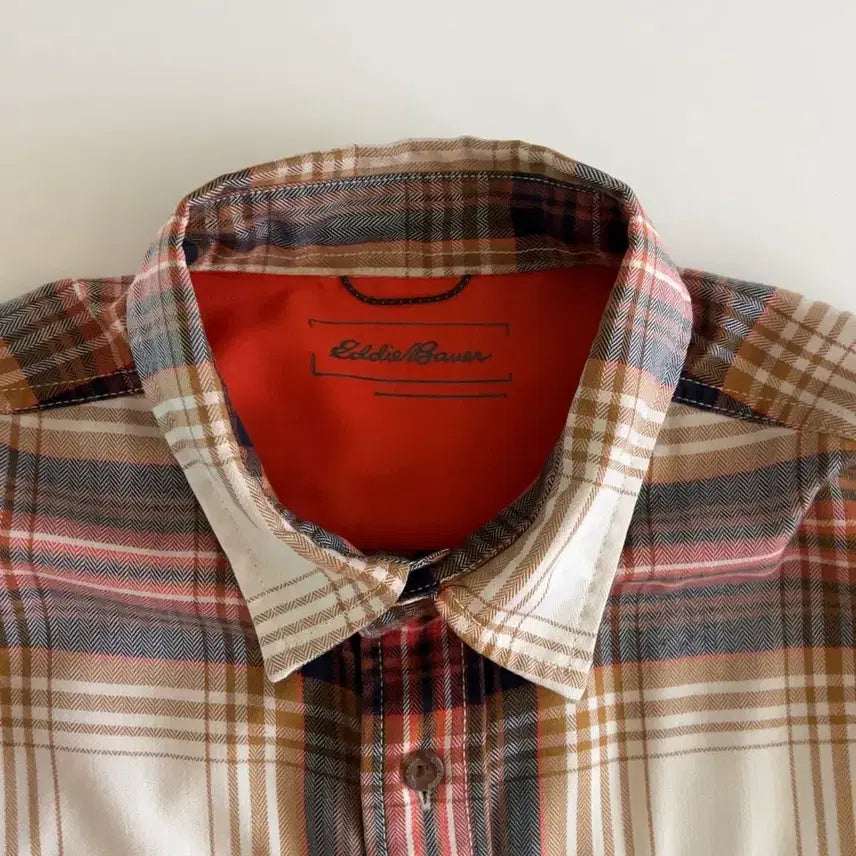 [BUNJANG] Eddie Bauer Two-Pocket Check Shirt / 에디바우어 투포켓 체크셔츠
