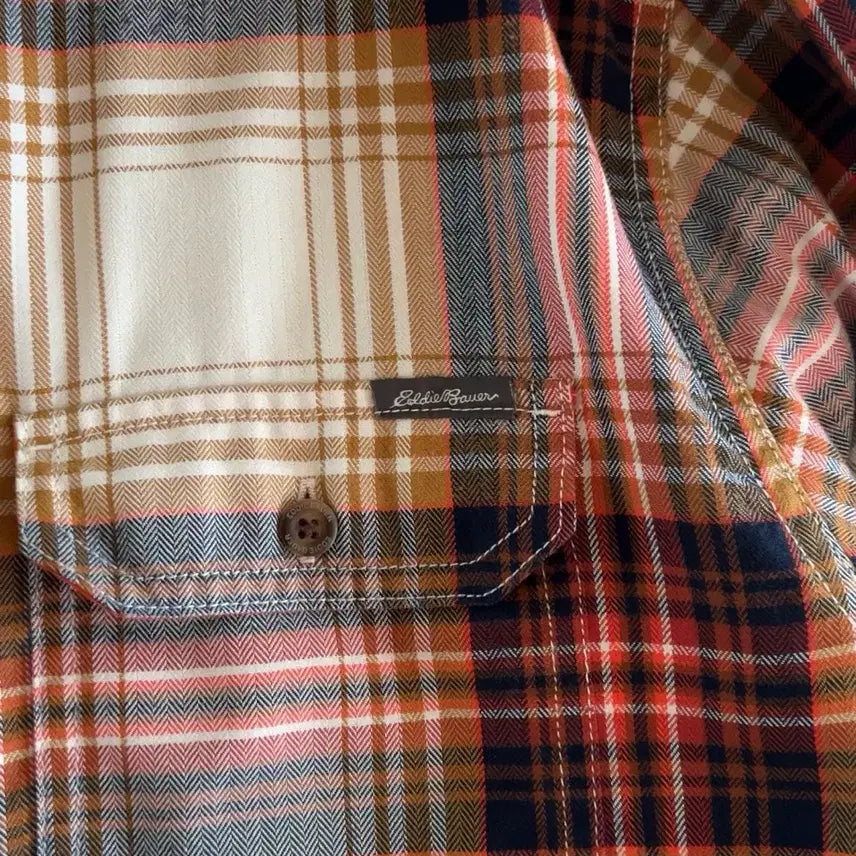 [BUNJANG] Eddie Bauer Two-Pocket Check Shirt / 에디바우어 투포켓 체크셔츠