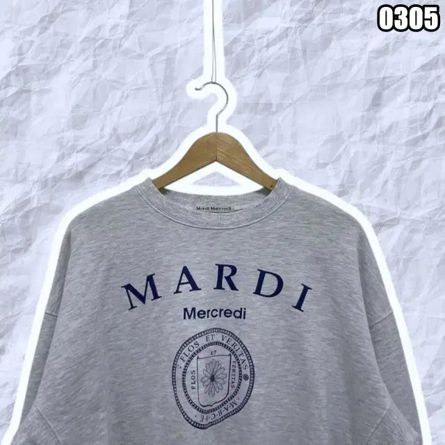 [BUNJANG] Mardi Mercredi Big Logo Sweatshirt / M 마르디 메크르디 빅로고 맨투맨