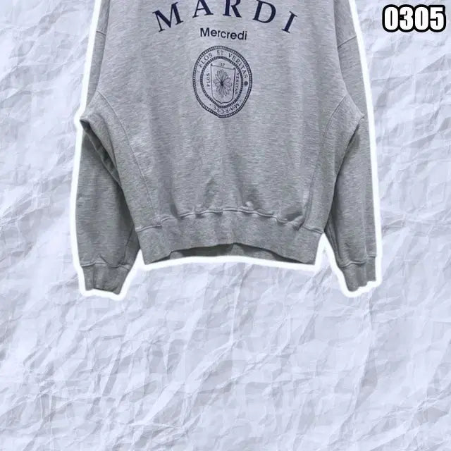 [BUNJANG] Mardi Mercredi Big Logo Sweatshirt / M 마르디 메크르디 빅로고 맨투맨