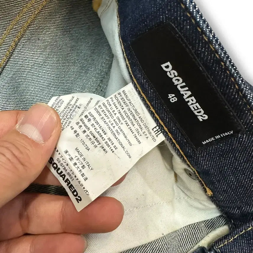 [BUNJANG] Dsquared2 Two-Pocket Indigo Denim Pants / 디스퀘어드2 투포켓 인디고 데님 팬츠