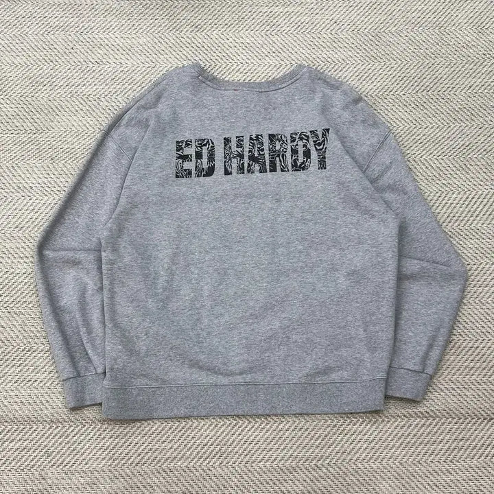 [BUNJANG] Ed Hardy Embroidered Sweatshirt / 에드하디 자수 맨투맨 r3224