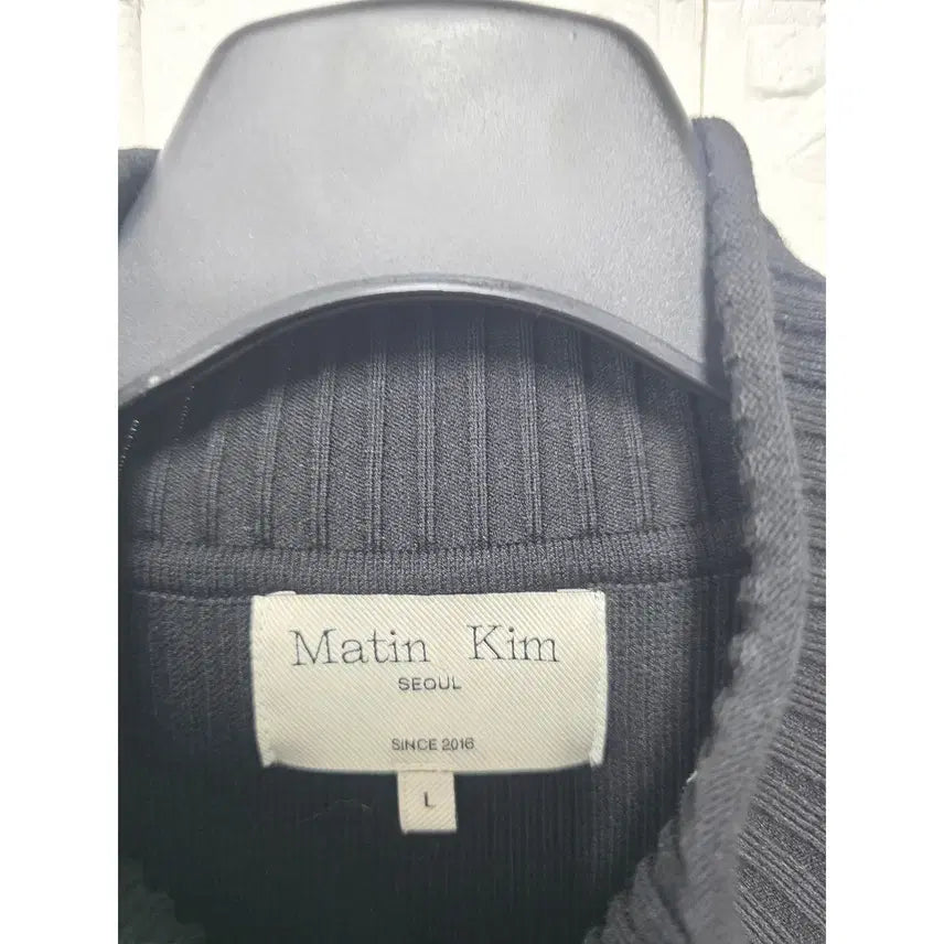 [BUNJANG] Matin Kim Black Zip-up Vest C242 / L 마땡킴 블랙 집업 베스트 C242
