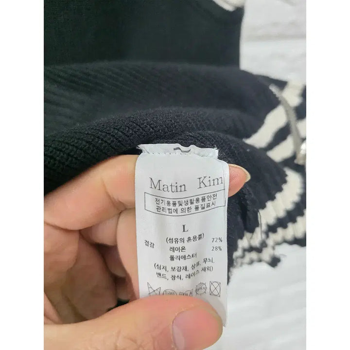 [BUNJANG] Matin Kim Black Zip-up Vest C242 / L 마땡킴 블랙 집업 베스트 C242