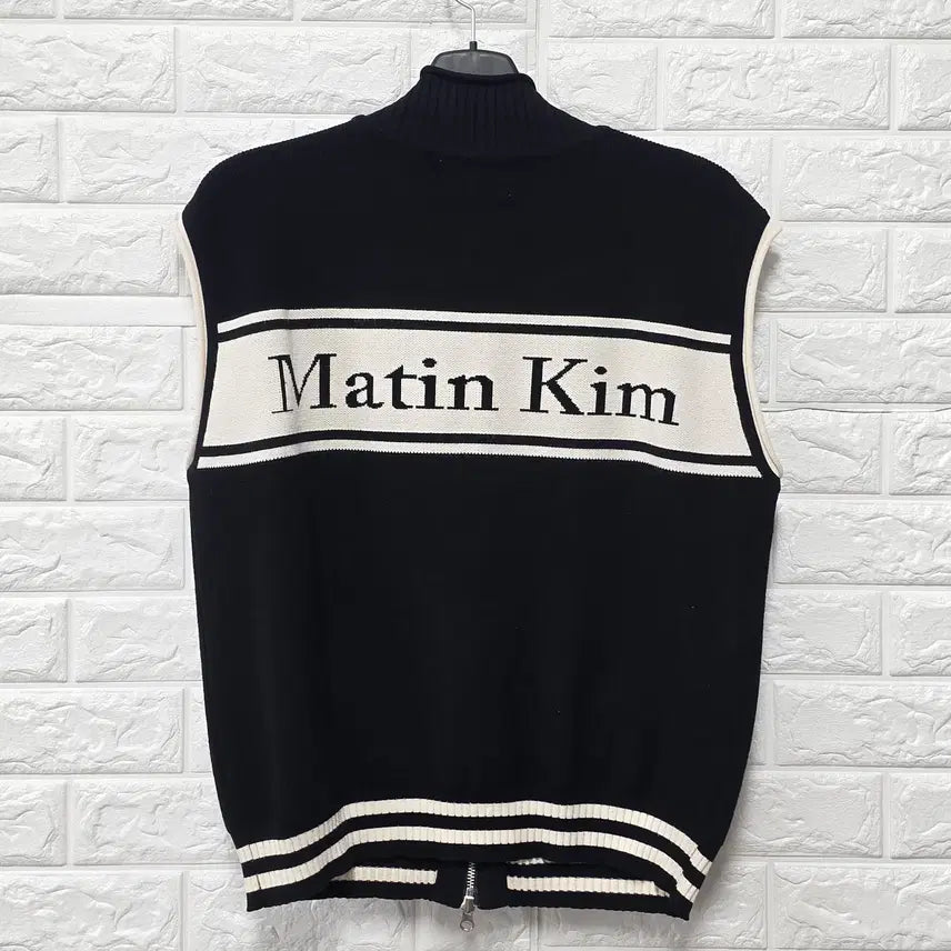 [BUNJANG] Matin Kim Black Zip-up Vest C242 / L 마땡킴 블랙 집업 베스트 C242