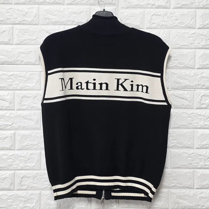 [BUNJANG] Matin Kim Black Zip-up Vest C242 / L 마땡킴 블랙 집업 베스트 C242