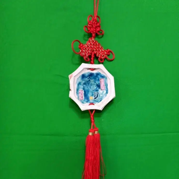 [BUNJANG] Taiwanese Koji Pottery Lion Sculpture with Sword / 동양엔틱~대만의 유명 도자기 명인 고지명 팔쾌용 작품 사자조각품 길운행운