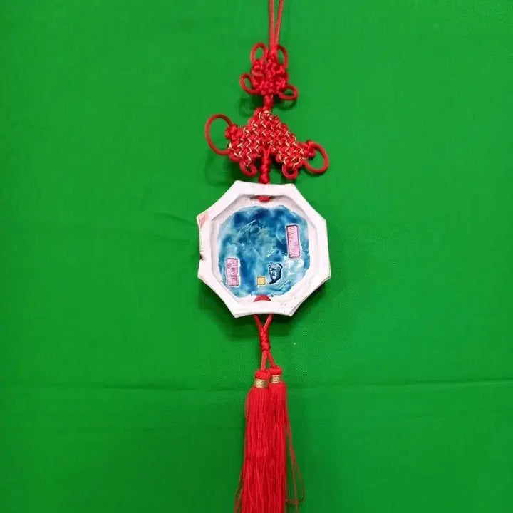 [BUNJANG] Taiwanese Koji Pottery Lion Sculpture with Sword / 동양엔틱~대만의 유명 도자기 명인 고지명 팔쾌용 작품 사자조각품 길운행운