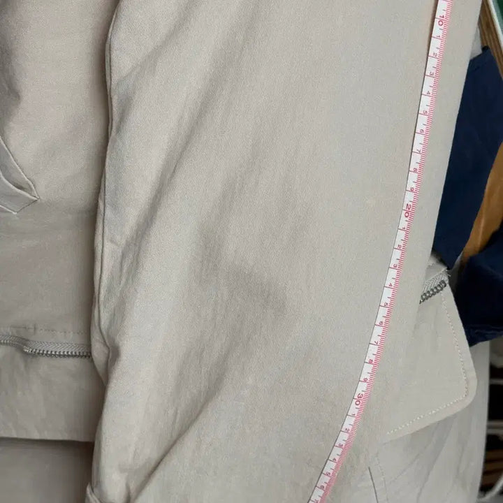 [BUNJANG] Short Trench Coat Beige / 배색 숏 트렌치코트 베이지