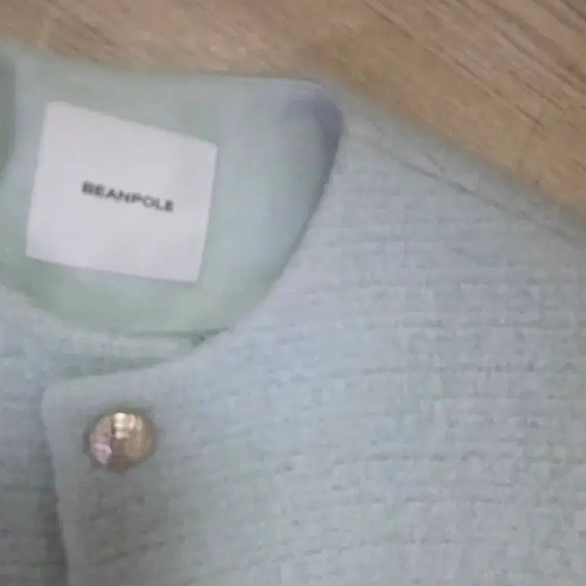 [BUNJANG] Beanpole Ladies Tweed Short Jacket / 빈폴 레이디스 트위드 라운드넥 숏 자켓