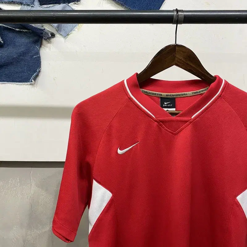 [BUNJANG] Nike Dri-FIT Colorblock Short-Sleeve T-Shirt / (95) 나이키 드라이핏 운동 스포츠 기능성 배색 반팔 티