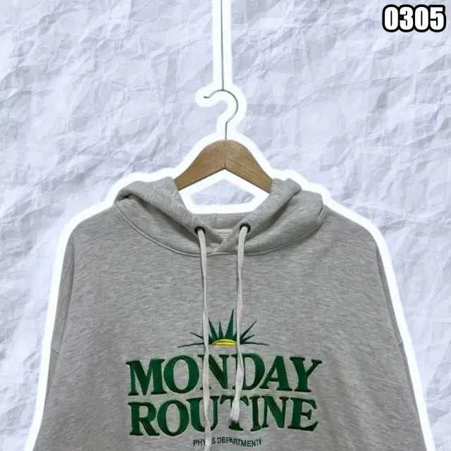 [BUNJANG] PHYPS Monday Routine Hoodie / XL 피지컬 디파트먼트 PHYPS 먼데이루틴 후드티