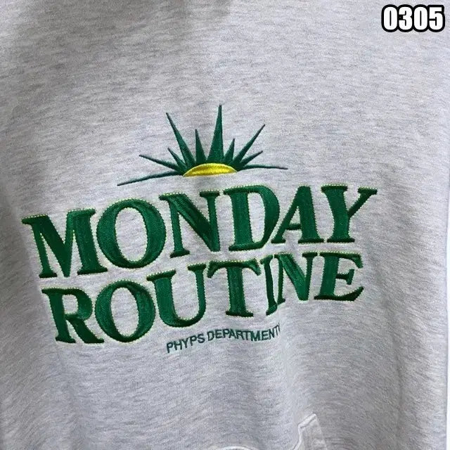 [BUNJANG] PHYPS Monday Routine Hoodie / XL 피지컬 디파트먼트 PHYPS 먼데이루틴 후드티