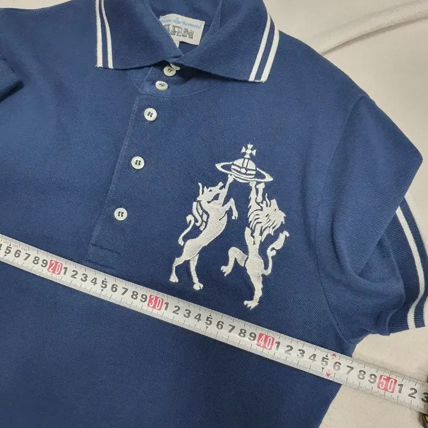[BUNJANG] Vivienne Westwood Polo Shirt Navy S / 비비안웨스트우드 반팔 카라티 네이비 s