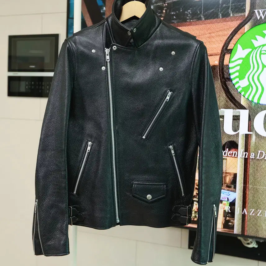 [BUNJANG] Vuanstudio Leather Rider Jacket - L / Vuanstudio 라이더 가죽 자켓 L