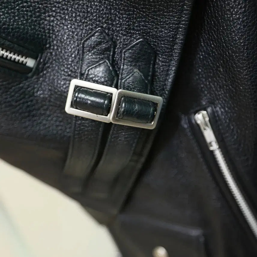 [BUNJANG] Vuanstudio Leather Rider Jacket - L / Vuanstudio 라이더 가죽 자켓 L