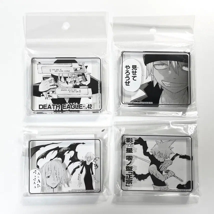 [BUNJANG] Soul Eater Death the Kid, Black Star, Crona Acrylic Block Coro-tta / 미개봉 | 소울이터 데스더키드 블랙스타 크로나 원화 아크릴 블록 코롯타