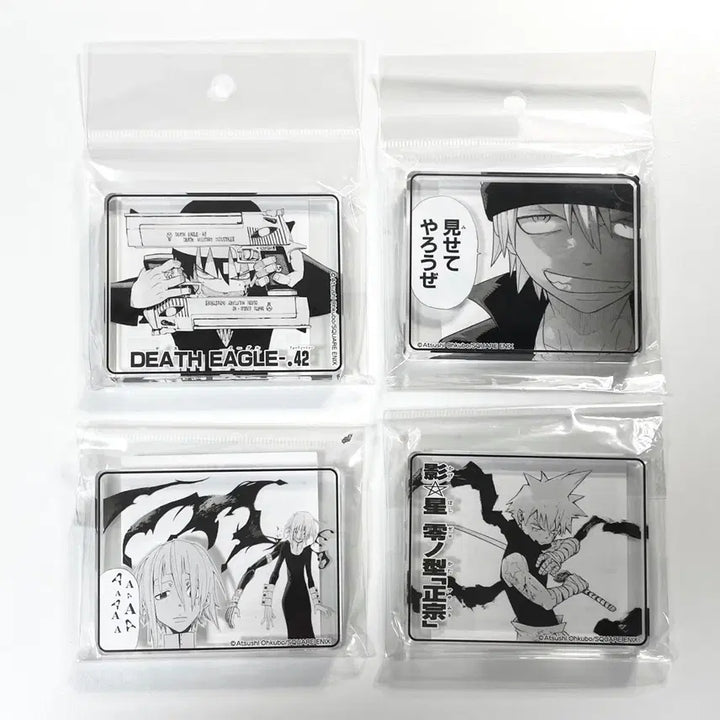 [BUNJANG] Soul Eater Death the Kid, Black Star, Crona Acrylic Block Coro-tta / 미개봉 | 소울이터 데스더키드 블랙스타 크로나 원화 아크릴 블록 코롯타