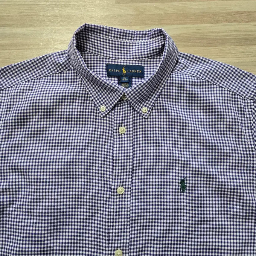 [BUNJANG] Polo Ralph Lauren Gingham Check Shirt / 90) 폴로 랄프로렌 긴팔 깅엄 체크 셔츠