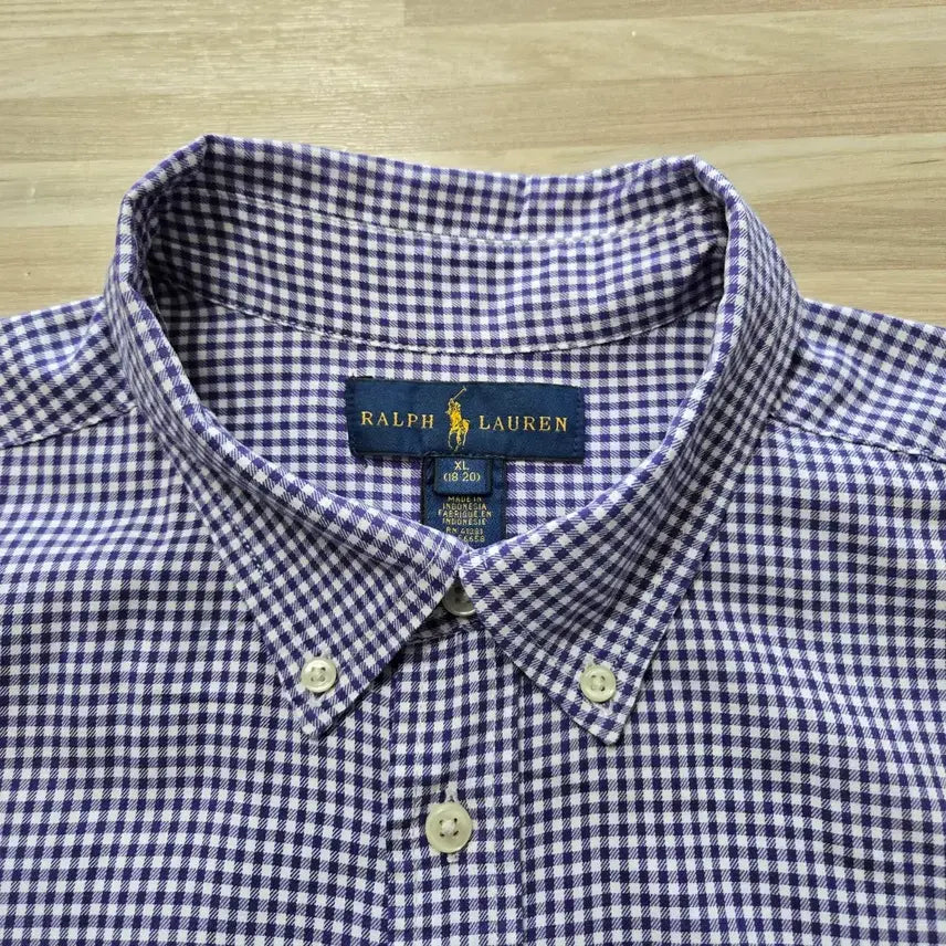 [BUNJANG] Polo Ralph Lauren Gingham Check Shirt / 90) 폴로 랄프로렌 긴팔 깅엄 체크 셔츠