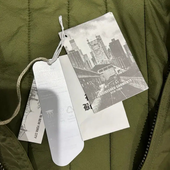 [BUNJANG] Engineered Garments LL Jacket Satin Nylon Olive / Engineered Garments LL자켓 새틴 나일론 올리브(M)