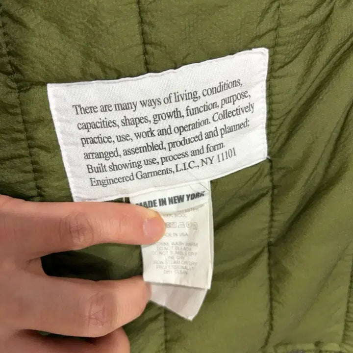 [BUNJANG] Engineered Garments LL Jacket Satin Nylon Olive / Engineered Garments LL자켓 새틴 나일론 올리브(M)