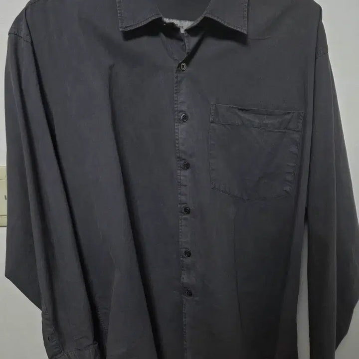 [BUNJANG] First Floor Garment Dyed Shirt - Giwa (48) / [48] 퍼스트플로어 가먼트다이드셔츠 기와