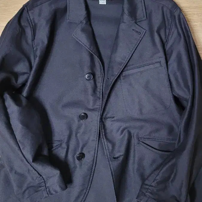 [BUNJANG] Orgueil Moleskin Jacket (Black) - Size 38 / 오르게이유(Orgueil) - 몰스킨 색 자켓(블랙) 38사이즈