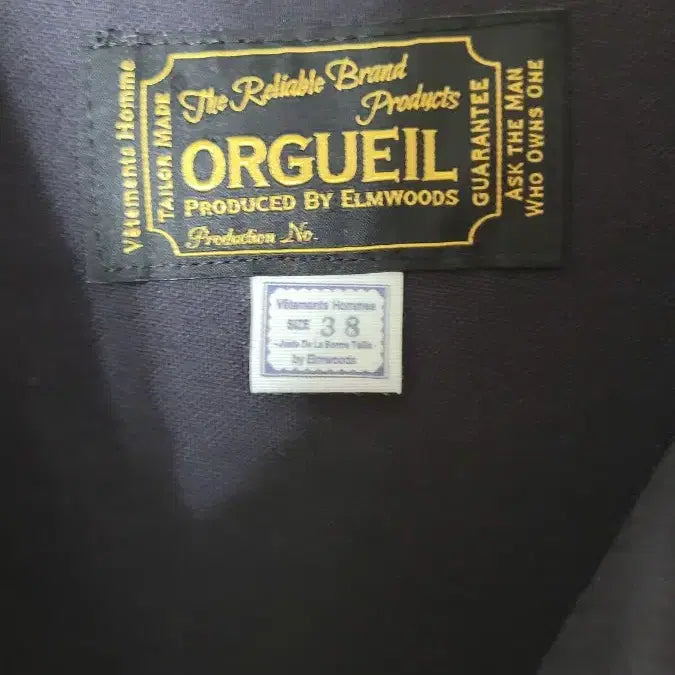 [BUNJANG] Orgueil Moleskin Jacket (Black) - Size 38 / 오르게이유(Orgueil) - 몰스킨 색 자켓(블랙) 38사이즈
