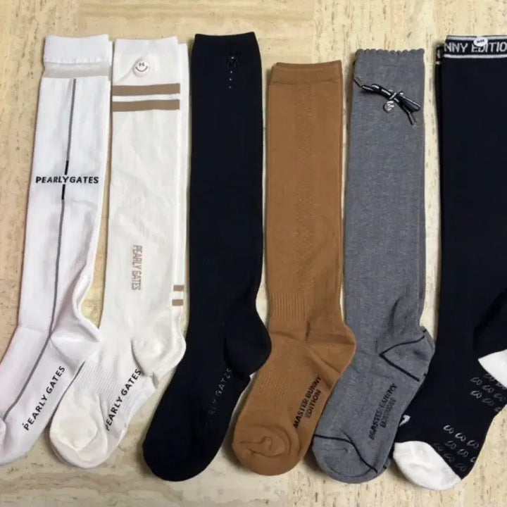[BUNJANG] Pearly Gates &amp; Master Bunny Edition Golf Knee Socks / 정품 파리게이츠 와 마스터버니에디션 / 골프니삭스 / 새상품