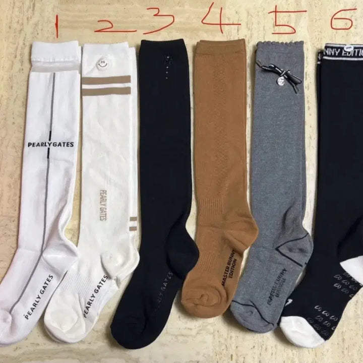 [BUNJANG] Pearly Gates &amp; Master Bunny Edition Golf Knee Socks / 정품 파리게이츠 와 마스터버니에디션 / 골프니삭스 / 새상품