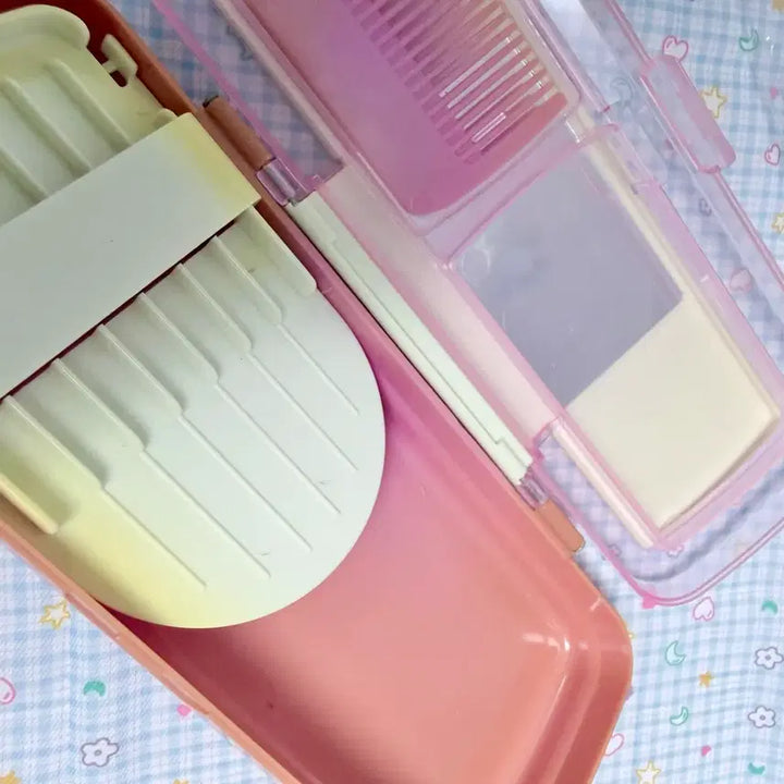 [BUNJANG] Vintage Very Berry Mumu Mirror Comb Pencil Case / 고전문구 고전 베리베리뮤우뮤우 빗거울 필통