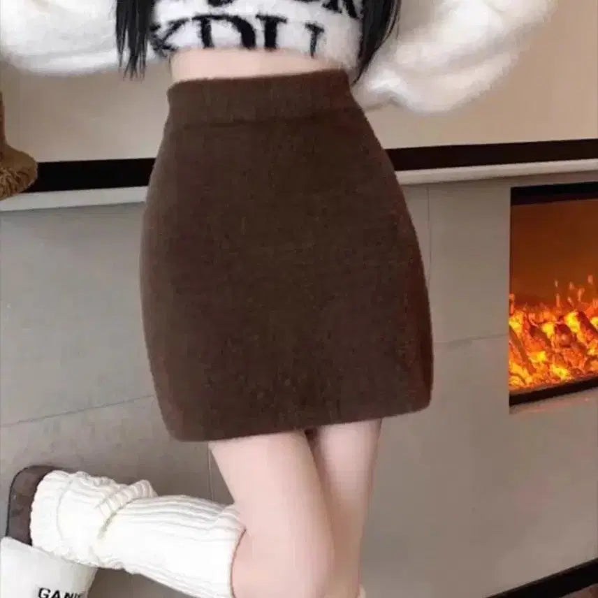 [BUNJANG] Knit Mini Skirt / (수수료포함) 니트 스커트