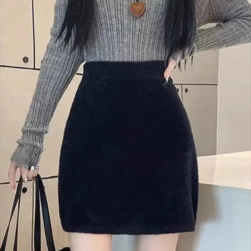 [BUNJANG] Knit Mini Skirt / (수수료포함) 니트 스커트