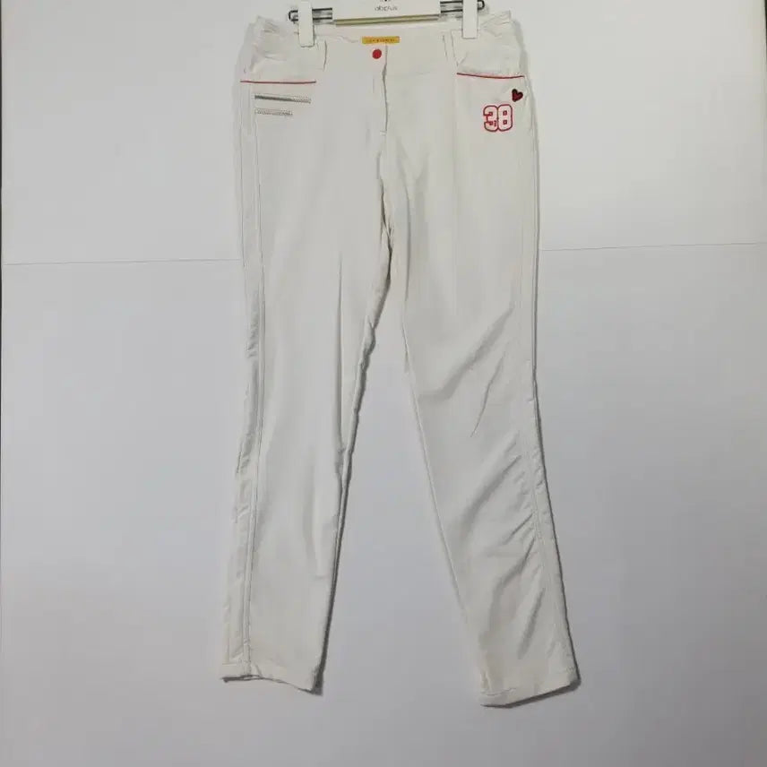 [BUNJANG] Louis Castel Hasler White Embroidered Golf Pants / 루이스카스텔 골프 하슬러 화이트 자수 바지