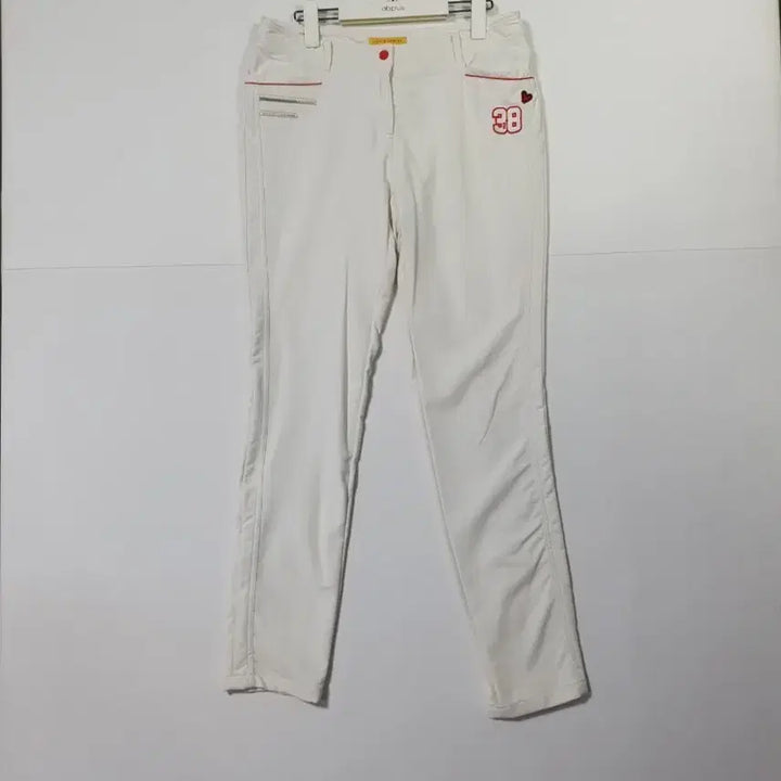 [BUNJANG] Louis Castel Hasler White Embroidered Golf Pants / 루이스카스텔 골프 하슬러 화이트 자수 바지
